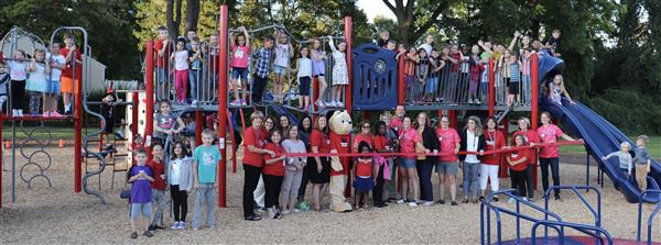 Playground Ribbon Cutting Playground Ribbon Cutting