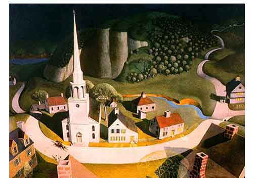 The Midnight Ride of Paul Revere by Grant Wood The Midnight Ride of Paul Revere by Grant Wood