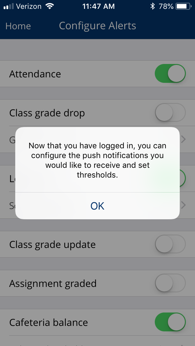 Configure Alerts 