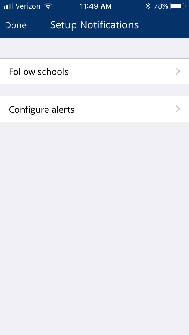 Setup Notifications 